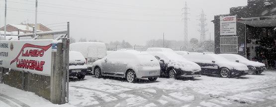 Vehículos en la nieve